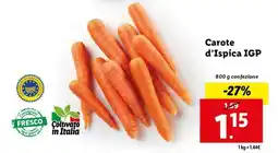 Lidl Carote d'Ispica IGP offerta