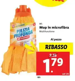 Lidl Mop in microfibra offerta