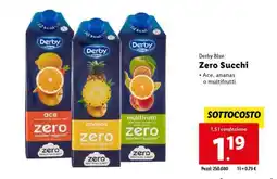 Lidl Derby Blue Zero Succhi offerta