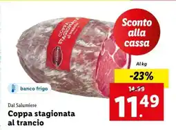 Lidl Coppa stagionata al trancio offerta