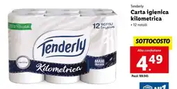 Lidl Tenderly Carta igienica Kilometrica offerta