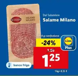 Lidl Salame Milano offerta