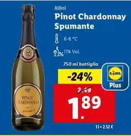 Lidl Allini Pinot Chardonnay Spumante offerta