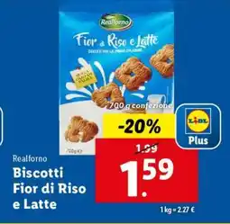 Lidl Biscotti fior di Riso e Latte offerta