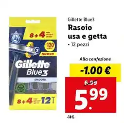 Lidl GILLETTE BLUE3 offerta