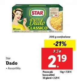 Lidl Star Dado offerta