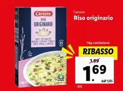 Lidl Carosio Riso originario offerta