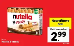 Lidl Nutella B-Ready offerta