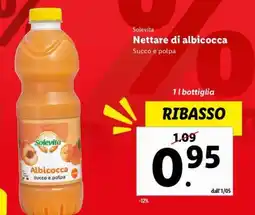 Lidl Solevita Nettare di albicocca offerta
