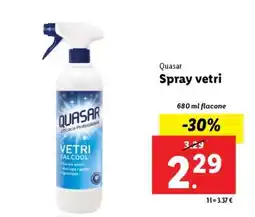 Lidl Quasar Spray vetri offerta