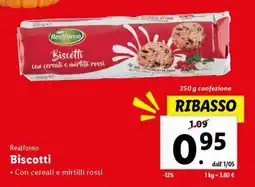 Lidl Realforno Biscotti offerta