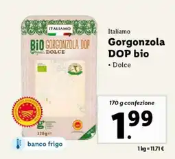 Lidl Gorgonzola DOP bio offerta