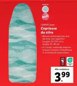 Lidl LIVARNO home Copriasse da stiro offerta