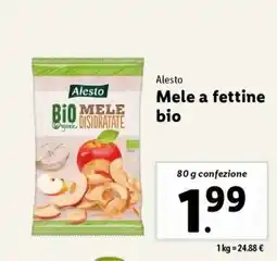 Lidl Alesto Mele a fettine Bio offerta