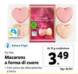 Lidl MACARONS A FORMA DI CUORE offerta