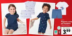 Lidl lupilu Pigiama corto per bambini offerta