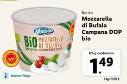 Lidl Merivio Mozzarella di Bufala Campana DOP bio offerta