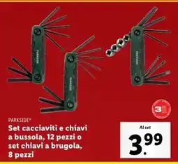 Lidl PARKSIDE Set cacciaviti e chiavi offerta