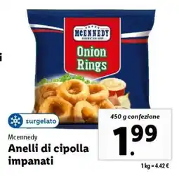 Lidl Anelli di cipolla impanati offerta