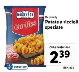 Lidl Mcennedy Patate a riccioli speziate offerta