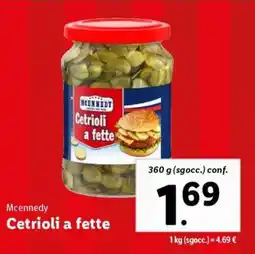 Lidl Mcennedy Cetrioli a fette offerta
