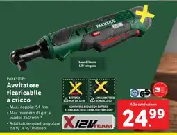 Lidl PARKSIDE Avvitatore ricaricabile a cricco offerta