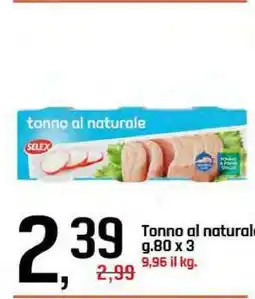 Famila TONNO AL NATURALE offerta