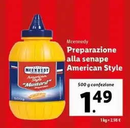 Lidl Mcennedy Preparazione alla senape American Style offerta