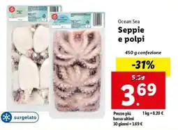 Lidl Ocean Sea Seppie e polpi offerta