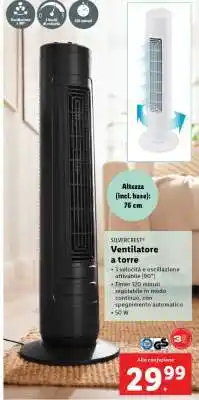 Lidl SILVERCREST Ventilatore a torre offerta