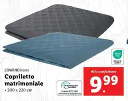 Lidl LIVARNO home Copriletto matrimoniale offerta