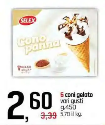 Famila Selex Cono Panna offerta