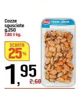 Famila Cozze sgusciate g.250 offerta