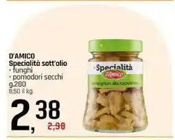 Famila D'AMICO Specialità sott'olio offerta