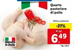 Lidl Quarto posteriore di pollo offerta
