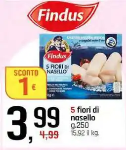 Famila Findus 5 Fiori di Nasello offerta