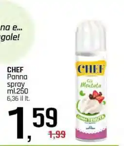 Famila CHEF PANNA SPRAY offerta