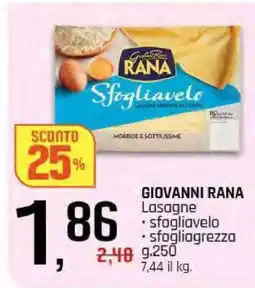 Famila GIOVANNI RANA Lasagne offerta