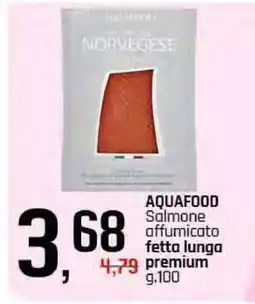 Famila AQUAFOOD Salmone affumicato fetta lunga premium offerta