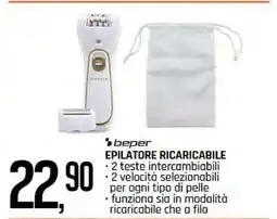 Famila beper EPILATORE RICARICABILE offerta