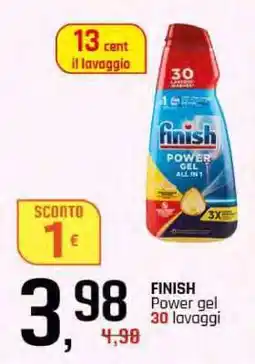 Famila FINISH Power gel 30 lavaggi offerta