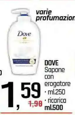 Famila DOVE Sapone con erogatore offerta
