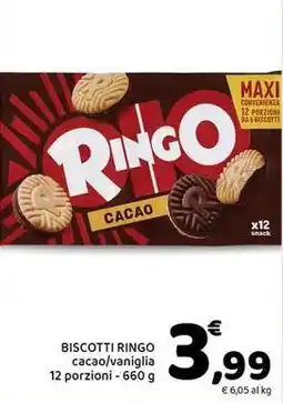 Conad BISCOTTI RINGO cacao/vaniglia offerta