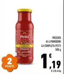 Conad Passata ai 6 pomodori la completa PETTI offerta
