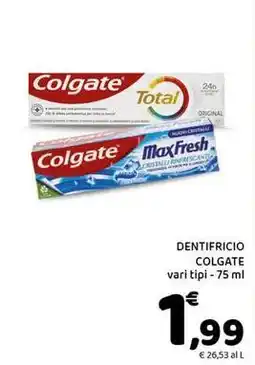 Conad Dentifricio COLGATE vari tipi offerta