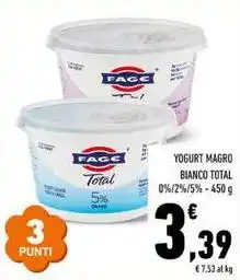 Conad Yogurt magro bianco TOTAL offerta