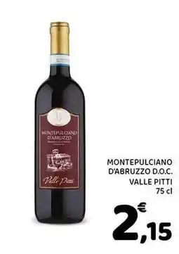 Conad Montepulciano d'abruzzo D.O.C. VALLE PITTI offerta