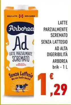 Conad Latte parzialmente scremato senza lattosio ad alta digeribilità ARBOREA offerta