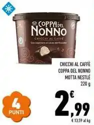 Conad Chicchi al caffè coppa del nonno motta NESTLÉ offerta
