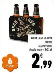 Conad Birra gran riserva PERONI offerta